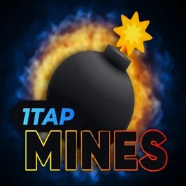 1Tap Mines by Turbo Games, showcased at boomzincasino.com – game logo