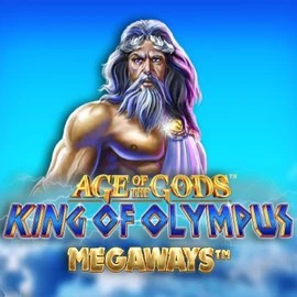 Age Of The Gods: King of Olympus Megaways online game logo by Origins on boomzincasino.com