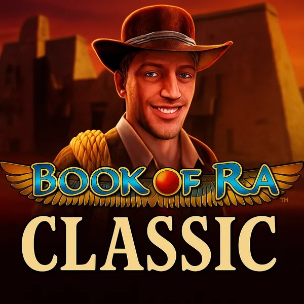 Slots logo of Book of Ra Classic from Novomatic at Boomzino Casino