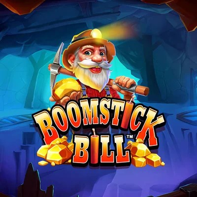 Boomstick Bill slot logo by High Limit Studio at Boomzino Casino
