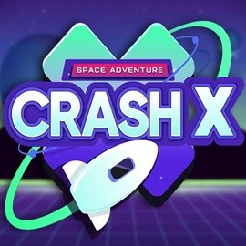 Crash X logo – Casino Games by Turbo Games at Boomzino Casino