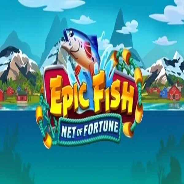 Epic Fish Net of Fortune slot logo by Quickspin at Boomzino Casino