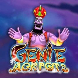 Enjoy Genie Jackpots by Blueprint Gaming – logo hosted on boomzincasino.com