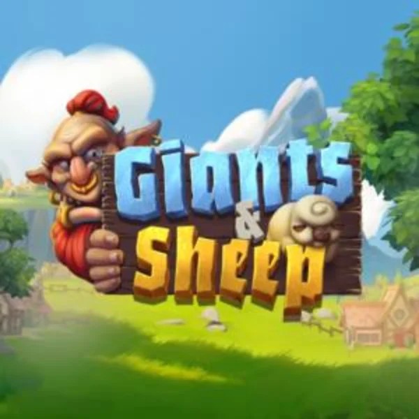 Giants and Sheep online game logo by Relax Gaming on boomzincasino.com