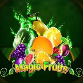 Magic Fruits Deluxe slot logo by Wazdan at Boomzino Casino
