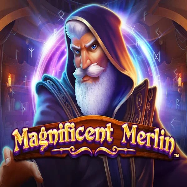 Official Slots logo: Magnificent Merlin by Greentube at Boomzino Casino
