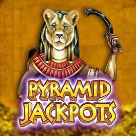 Pyramid Jackpots slot logo by King Show Games at Boomzino Casino
