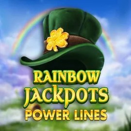 Rainbow Jackpots Power Lines online game logo by Red Tiger Gaming on boomzincasino.com