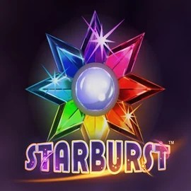 Starburst slot icon by NetEnt, available at Boomzino Casino