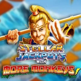 Stellar Jackpots with More Monkeys logo – Jackpots by Lightning Box Game at Boomzino Casino
