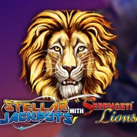 Stellar Jackpots with Serengeti Lions by Lightning Box Game, showcased at boomzincasino.com – game logo
