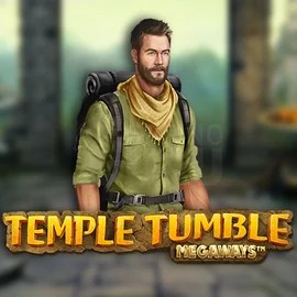 Temple Tumble Megaways logo by Relax Gaming at Boomzino Casino