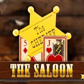 The Saloon slot logo by WorldMatch at Boomzino Casino
