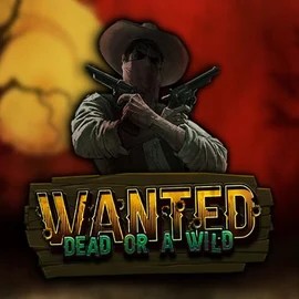 Official Slots logo: Wanted Dead or a Wild by Hacksaw Gaming at Boomzino Casino