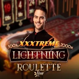 Official Live Casino logo: XXXtreme Lightning Roulette by Evolution at Boomzino Casino